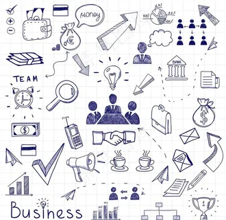 金融元素插画图片