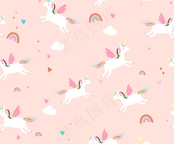 彩虹马 独角兽图片