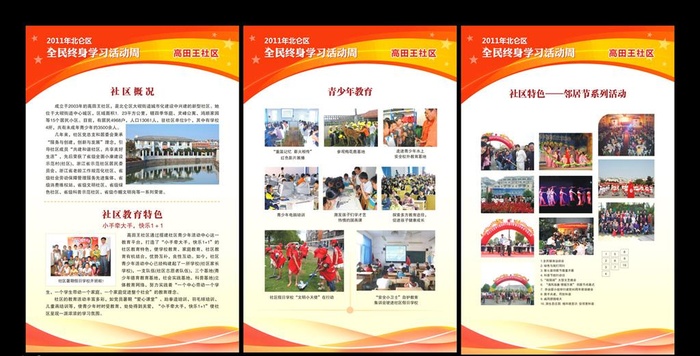 社区展板图片