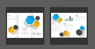 三折页画册传单宣传单DM单模图片