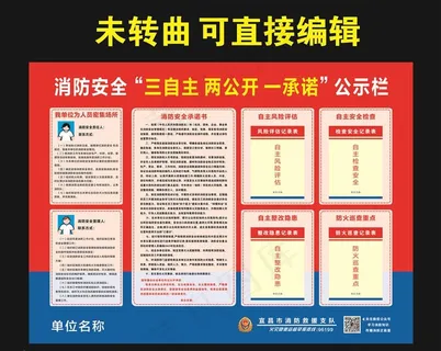 消防“三自主 两公开 一承诺”图片