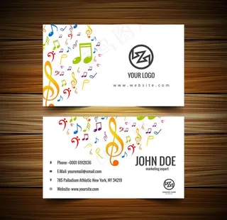音乐名片图片