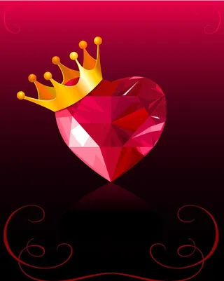 黄光钻石爱心图片