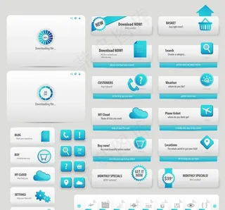 简洁网页按钮图片