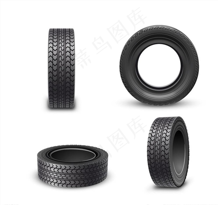 矢量汽车轮胎图片
