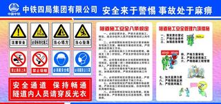 隧道施工安全提示图片