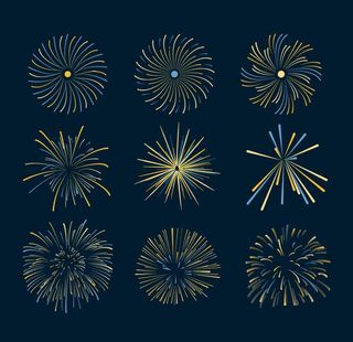 矢量烟花图案图片