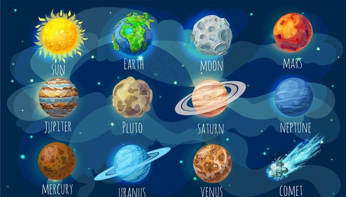 星球图片ai矢量模版下载