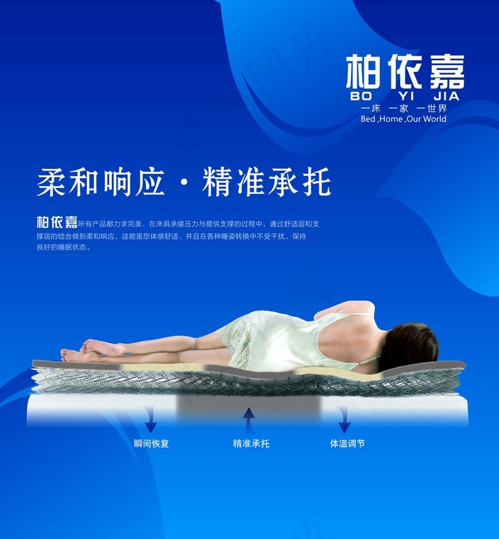床垫海报图片cdr矢量模版下载