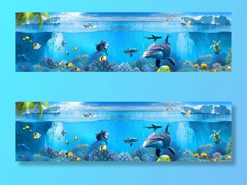 海底世界图片(18425x5669)psd模版下载