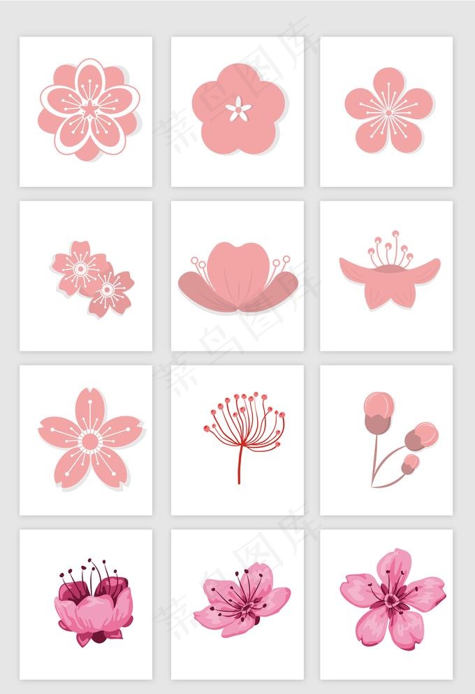 12款卡通花卉图片