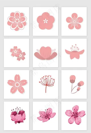 12款卡通花卉图片