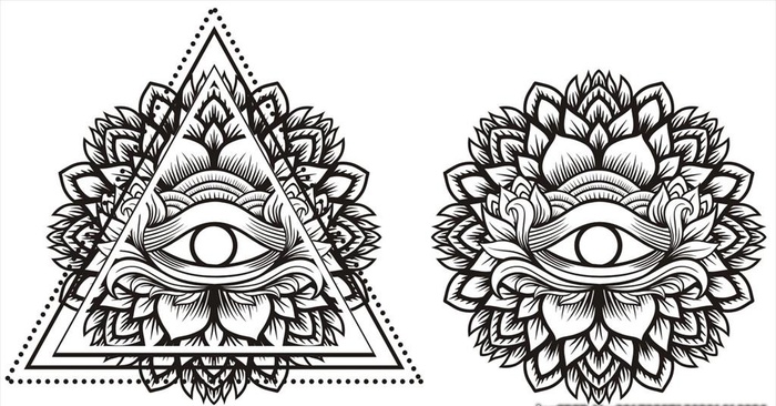 纹身花纹矢量图下载图片