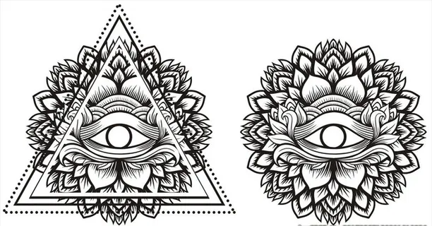 纹身花纹矢量图下载图片