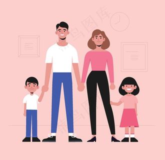 卡通家庭图片