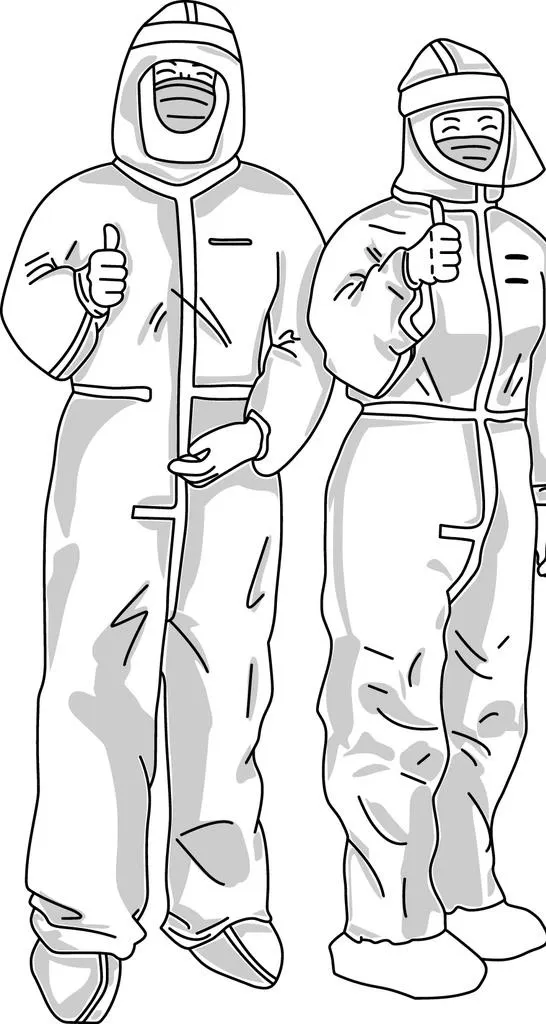 防护衣图片ai矢量模版下载