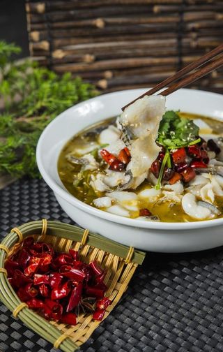 老味酸菜鱼摄影图图片