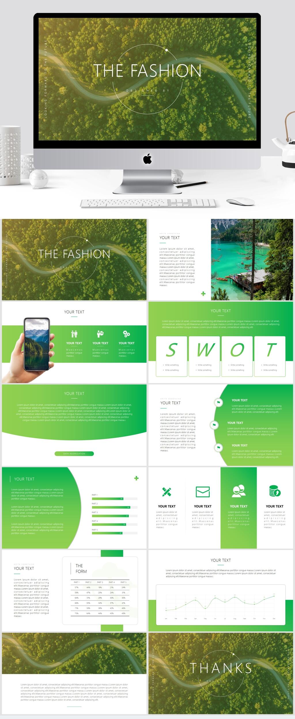 欧美风森系工作总结计划模板
