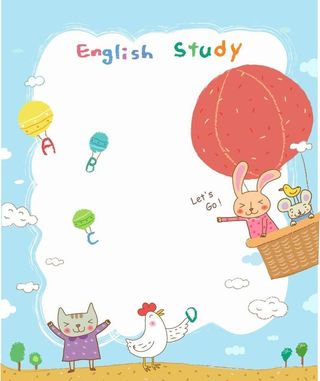 卡通动物背景底纹背景图片