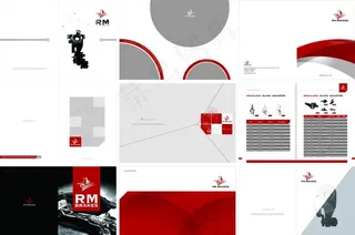 创意机械零件画册图片