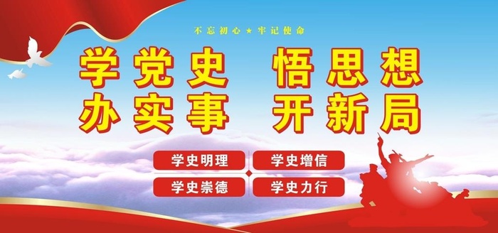 学党史图片cdr矢量模版下载