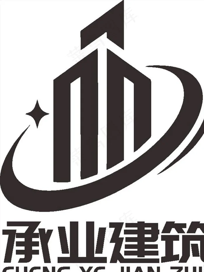 承业建筑 LOGO 标志 商标图片cdr矢量模版下载