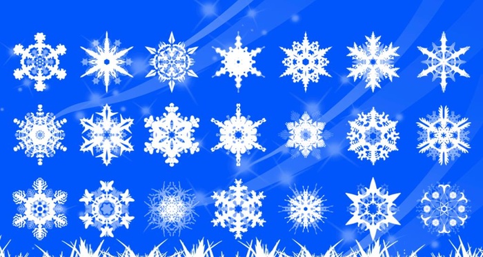 雪花图片(1000x563)psd模版下载