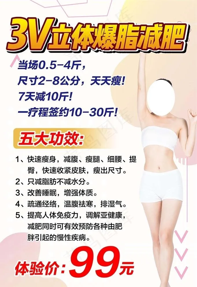 减肥海报图片(4724x7087)psd模版下载
