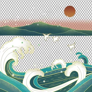 大海元素           图片