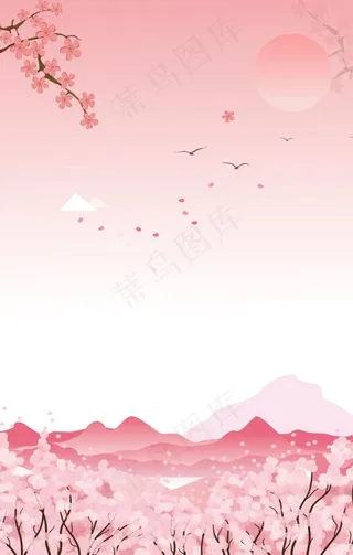 樱花背景图片