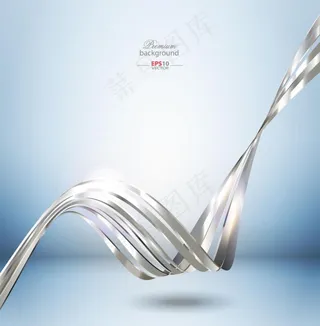 银色动感线条背景矢量素材图片