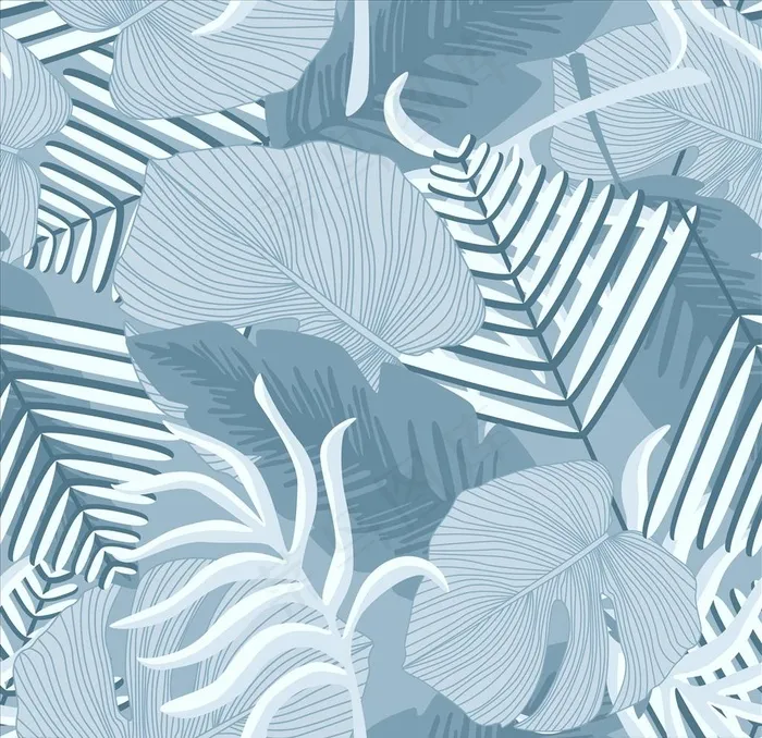 树叶印花图片ai矢量模版下载