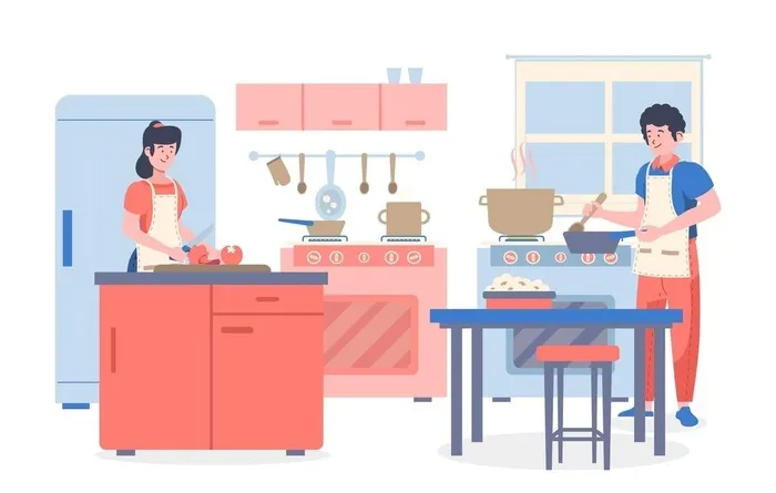 烹饪  图片ai矢量模版下载