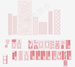 中式窗与门 纹样！图片