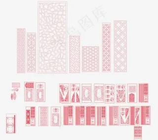 中式窗与门 纹样！图片