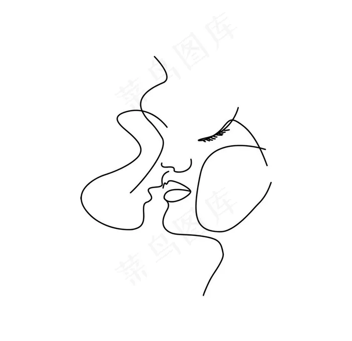 婚礼线条logo7图片psd模版下载