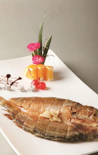 铁板烧黄花鱼图片