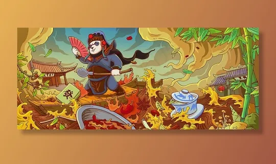 手绘四川火锅插画漫画图片 手绘四川火锅插画漫画图片