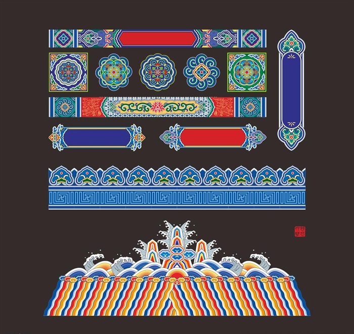 祥云花纹图片