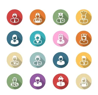 职业人物图标图片