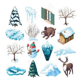 冬季雪山景观图片