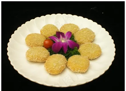 香炸虾饼图片 香炸虾饼图片