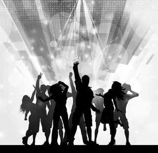 喝彩欢呼人物剪影图片