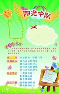 学校班级文化展板分层图片