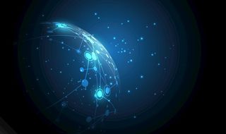 全球化蓝色科技EPS素材矢量图片