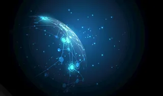 全球化蓝色科技EPS素材矢量图片