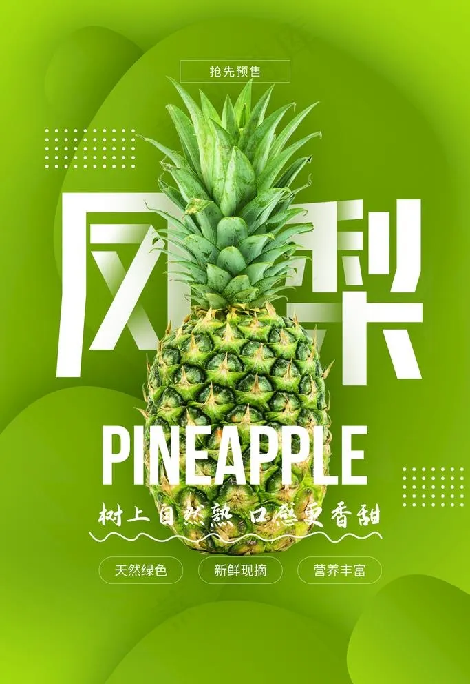 凤梨图片psd模版下载