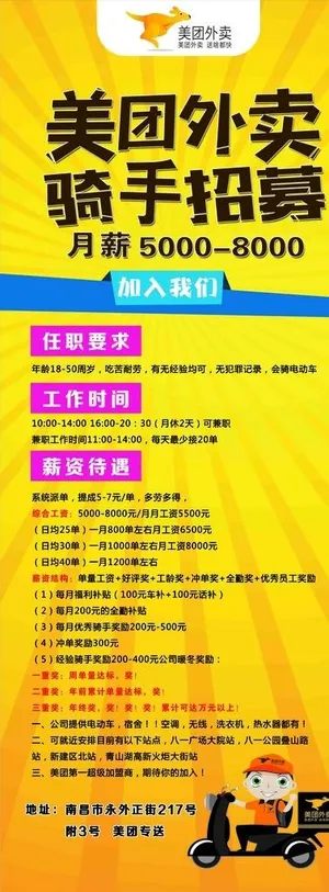 美团外卖展架图片