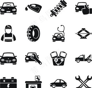汽车维修图标图片