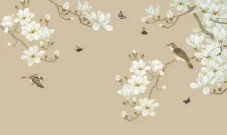 新中式背景墙图片